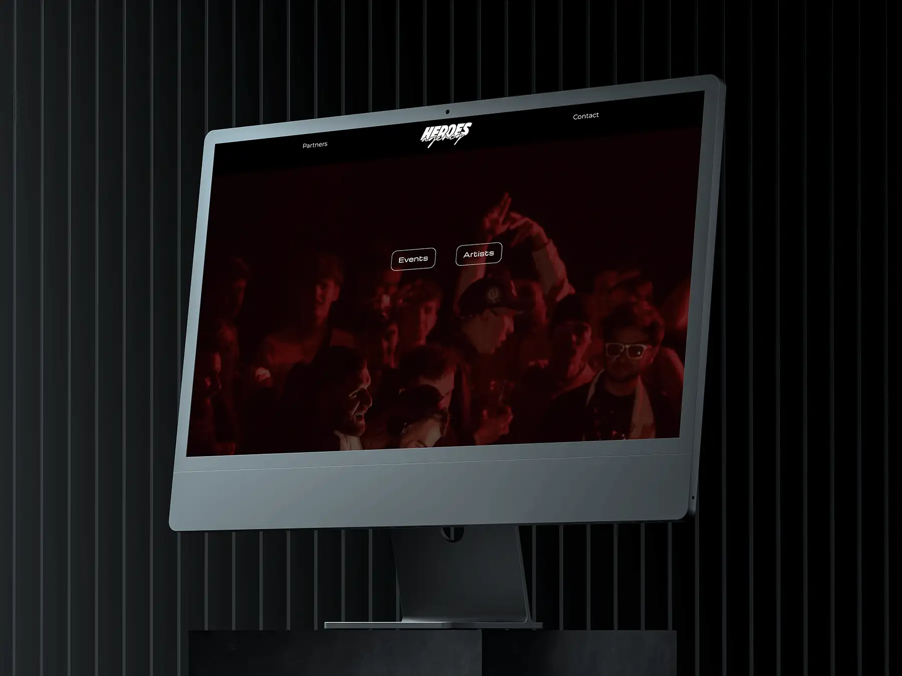 Heroes Agency Website im iMac-Mockup