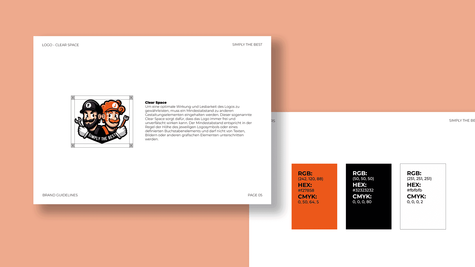 Corporate-Design-Guidelines und Logo von Simply the Best