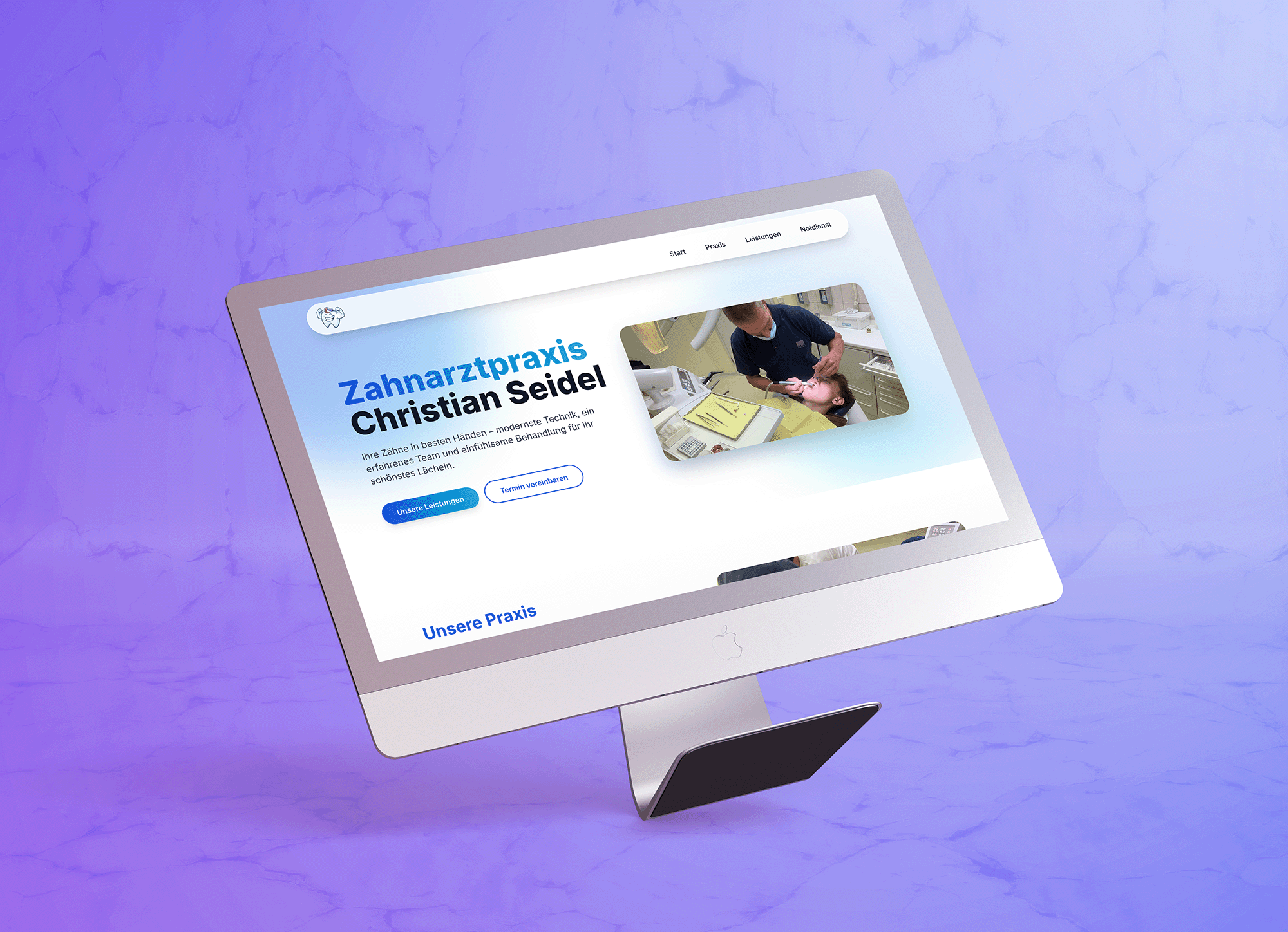 Website für die Zahnarztpraxis Seidel